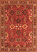 Machine Washable Oriental Orange Industrial Area Rugs, wshurb2842org