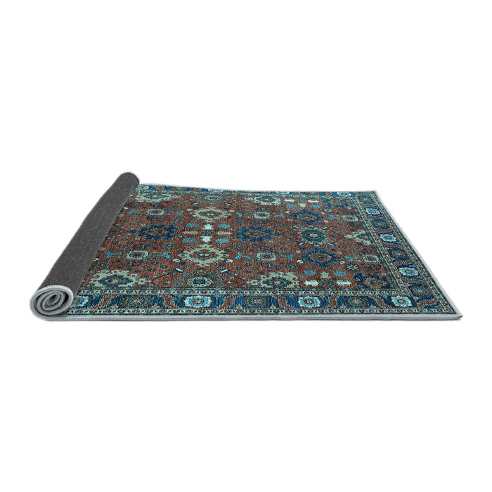 Sideview of Oriental Light Blue Industrial Rug, urb2842lblu