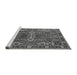 Sideview of Machine Washable Oriental Gray Industrial Rug, wshurb2842gry