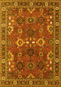 Oriental Yellow Industrial Rug, urb2842yw