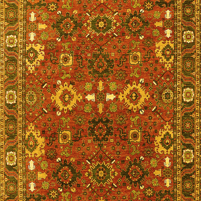 Oriental Yellow Industrial Rug, urb2842yw