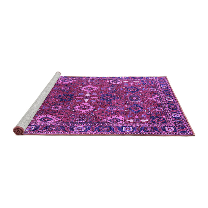 Sideview of Machine Washable Oriental Purple Industrial Area Rugs, wshurb2842pur