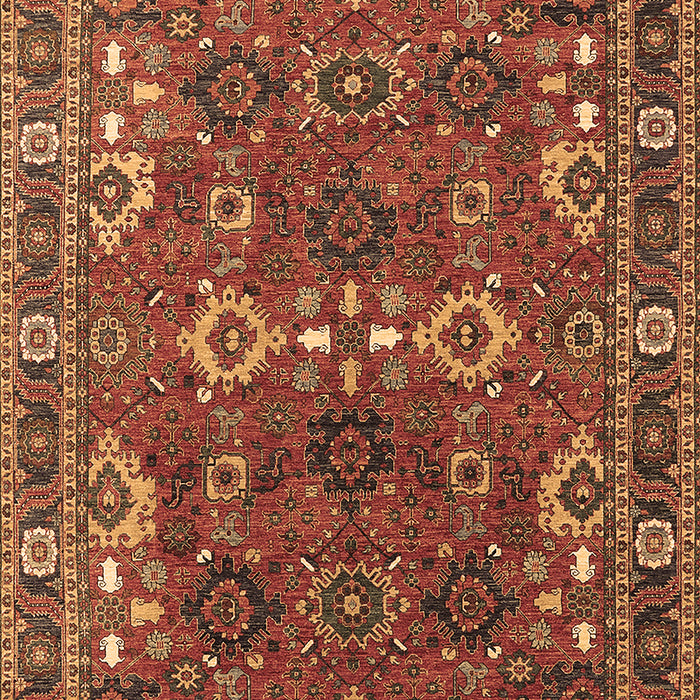 Oriental Brown Industrial Rug, urb2842brn