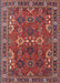 Mid-Century Modern Dark Almond Brown Oriental Rug, urb2842