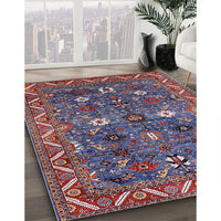 Mid-Century Modern Gunmetal Gray Oriental Rug, urb2843