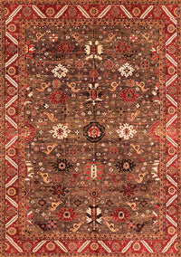 Oriental Orange Traditional Rug, urb2843org