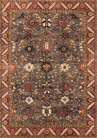 Oriental Brown Traditional Rug, urb2843brn