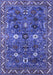 Machine Washable Oriental Blue Traditional Rug, wshurb2843blu