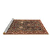 Sideview of Machine Washable Oriental Brown Traditional Rug, wshurb2843brn