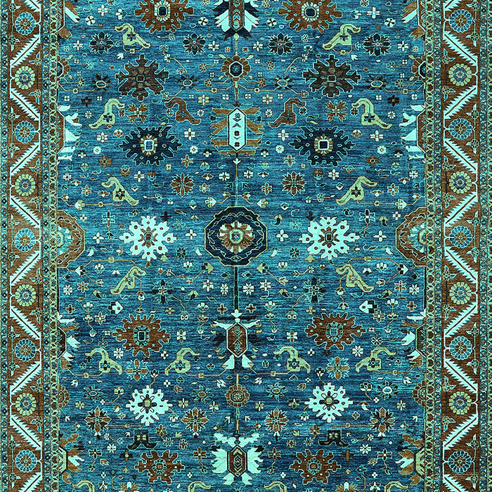 Oriental Turquoise Traditional Rug, urb2843turq