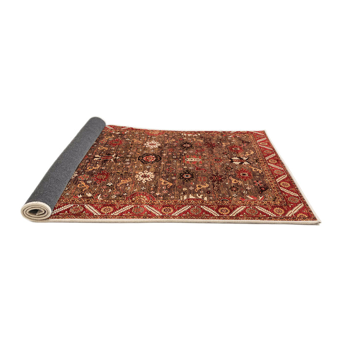 Sideview of Oriental Orange Traditional Rug, urb2843org