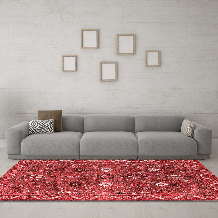 Traditional Red Washable Rugs