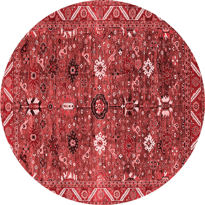 Machine Washable Oriental Red Traditional Rug, wshurb2843red