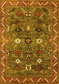 Oriental Yellow Traditional Rug, urb2843yw