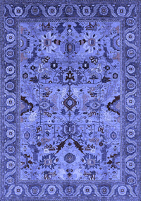 Oriental Blue Traditional Rug, urb2844blu