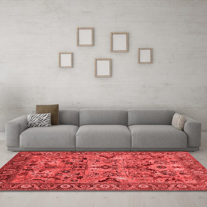 Traditional Red Washable Rugs