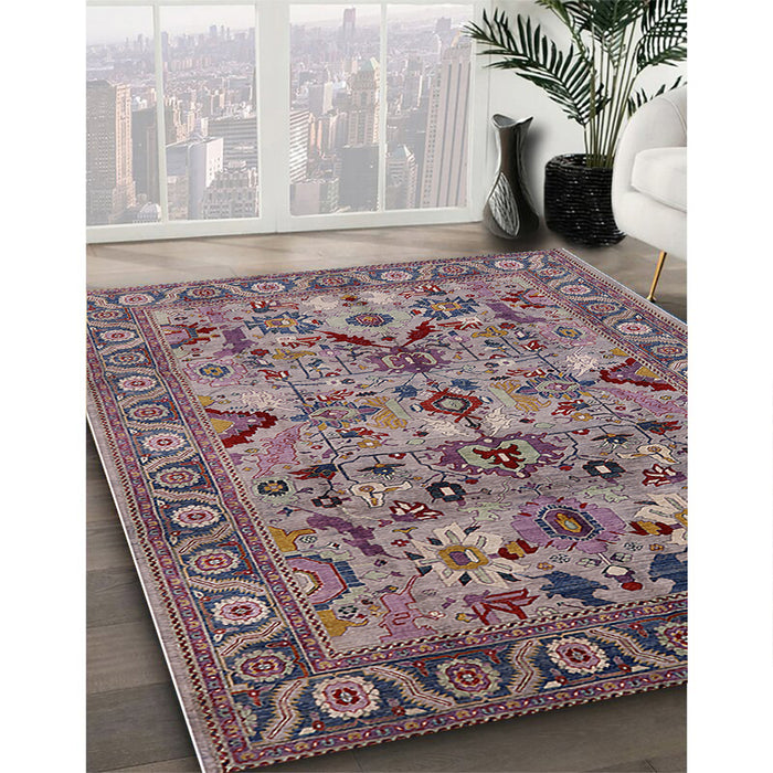 Machine Washable Industrial Modern Velvet Maroon Purple Rug in a Family Room, wshurb2844