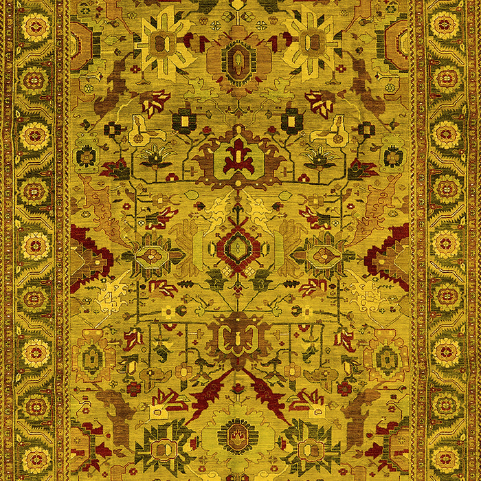 Oriental Yellow Traditional Rug, urb2844yw