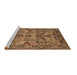 Sideview of Machine Washable Oriental Brown Traditional Rug, wshurb2844brn