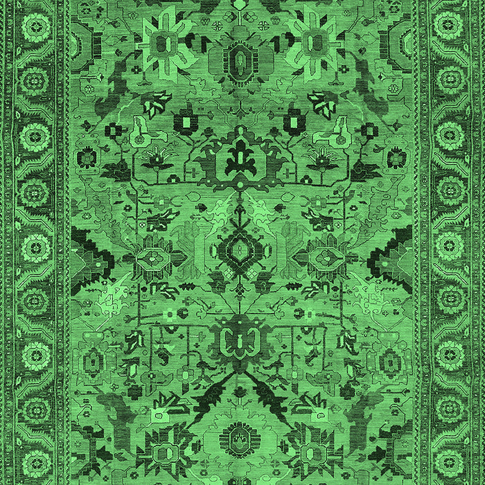 Oriental Emerald Green Traditional Rug, urb2844emgrn