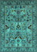 Oriental Turquoise Traditional Rug, urb2844turq