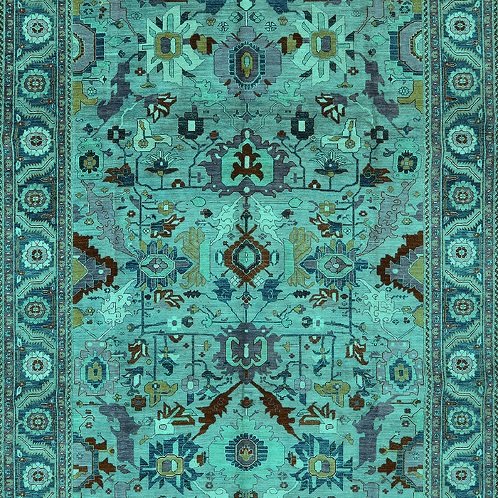 Oriental Turquoise Traditional Rug, urb2844turq