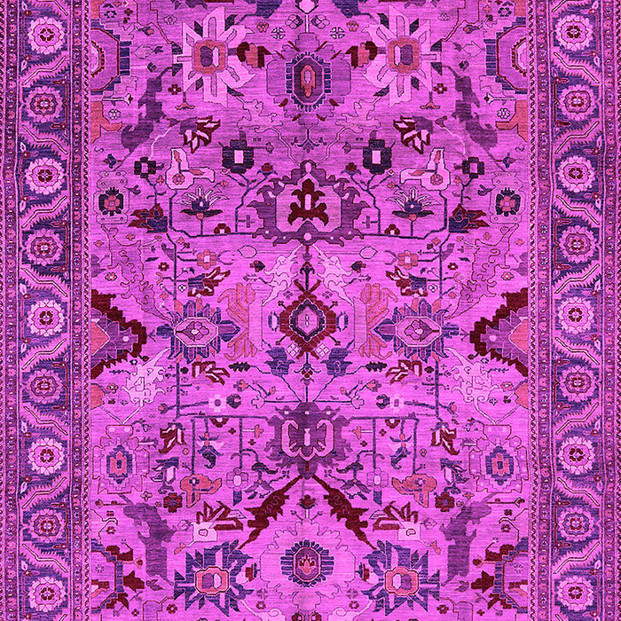 Machine Washable Oriental Pink Traditional Rug, wshurb2844pnk