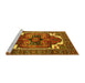 Sideview of Machine Washable Persian Yellow Traditional Rug, wshurb2845yw