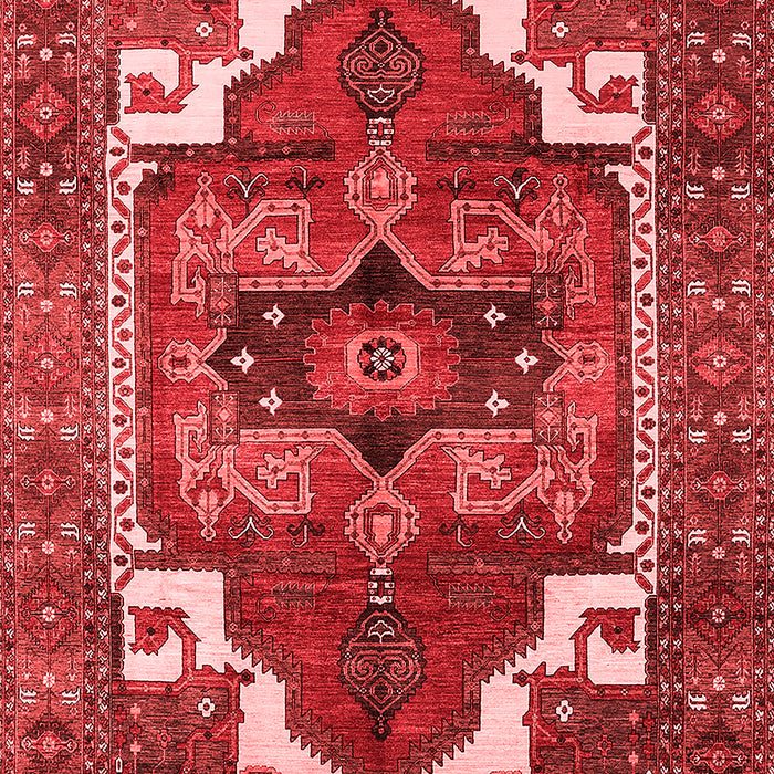 Machine Washable Persian Red Traditional Rug, wshurb2845red