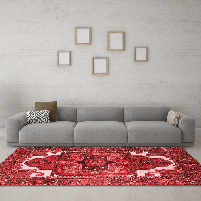 Traditional Red Washable Rugs