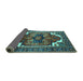 Sideview of Persian Turquoise Traditional Rug, urb2845turq