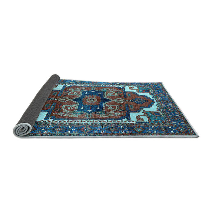 Sideview of Persian Light Blue Traditional Rug, urb2845lblu