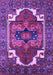 Machine Washable Persian Purple Traditional Area Rugs, wshurb2845pur