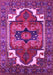 Machine Washable Persian Pink Traditional Rug, wshurb2845pnk