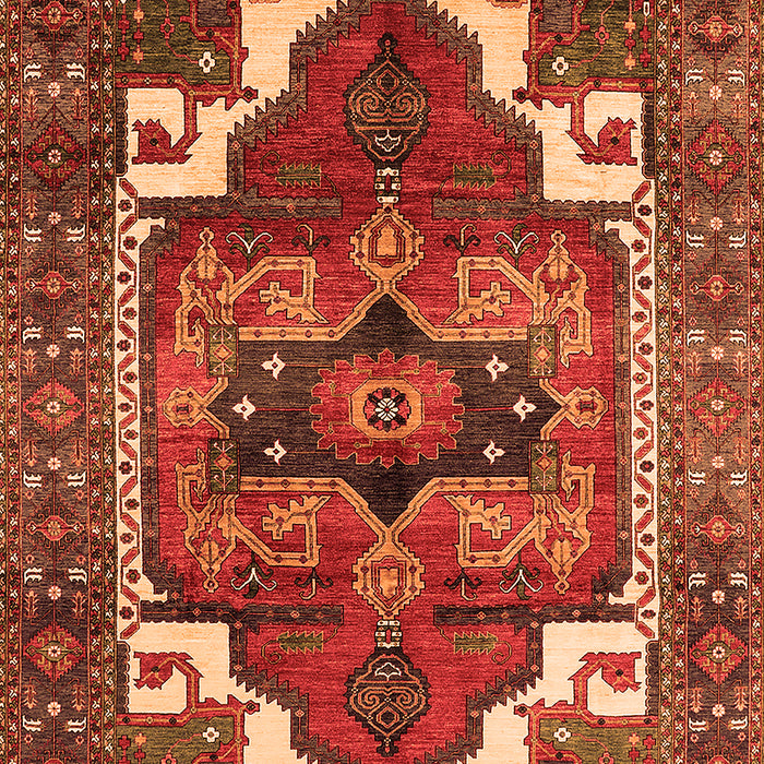 Persian Orange Traditional Rug, urb2845org