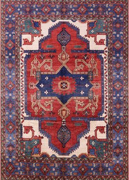 Mid-Century Modern Pink Persian Rug, urb2845