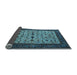 Sideview of Oriental Light Blue Industrial Rug, urb2846lblu