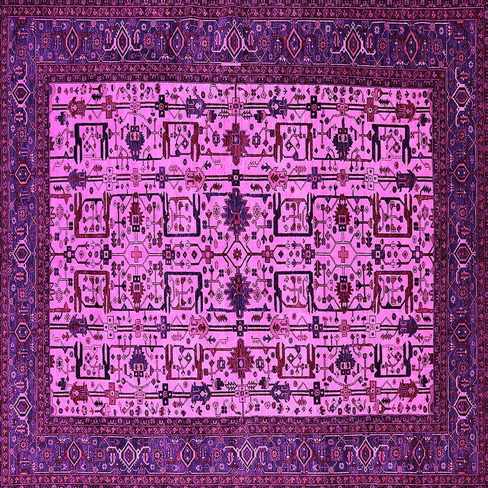 Square Oriental Pink Industrial Rug, urb2846pnk