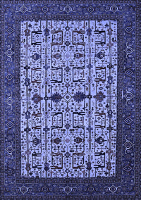 Oriental Blue Industrial Rug, urb2846blu