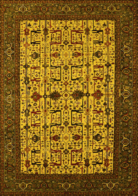 Oriental Yellow Industrial Rug, urb2846yw