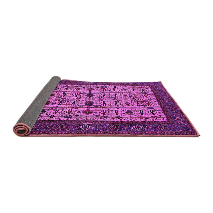 Sideview of Oriental Pink Industrial Rug, urb2846pnk