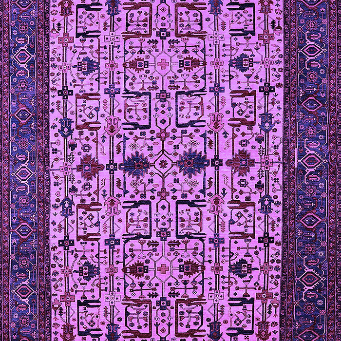 Machine Washable Oriental Purple Industrial Area Rugs, wshurb2846pur