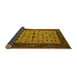 Sideview of Oriental Yellow Industrial Rug, urb2846yw