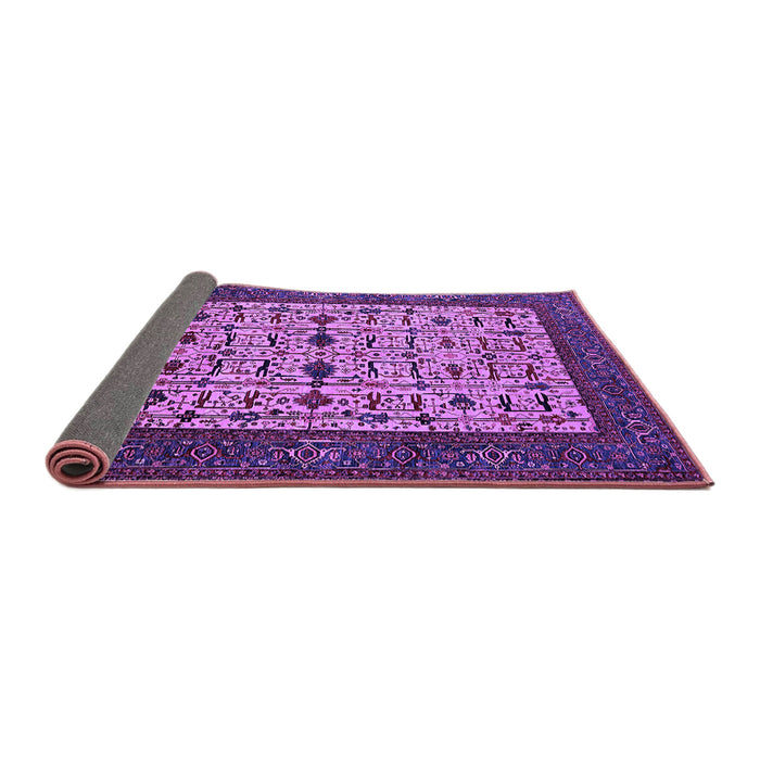 Sideview of Oriental Purple Industrial Rug, urb2846pur