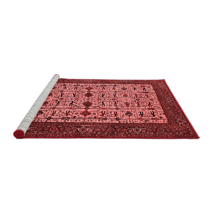 Industrial Red Washable Rugs