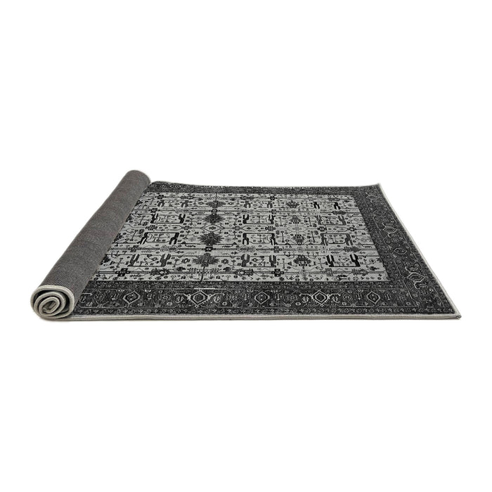 Sideview of Oriental Gray Industrial Rug, urb2846gry