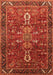 Machine Washable Oriental Orange Industrial Area Rugs, wshurb2847org