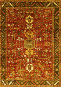 Oriental Yellow Industrial Rug, urb2847yw