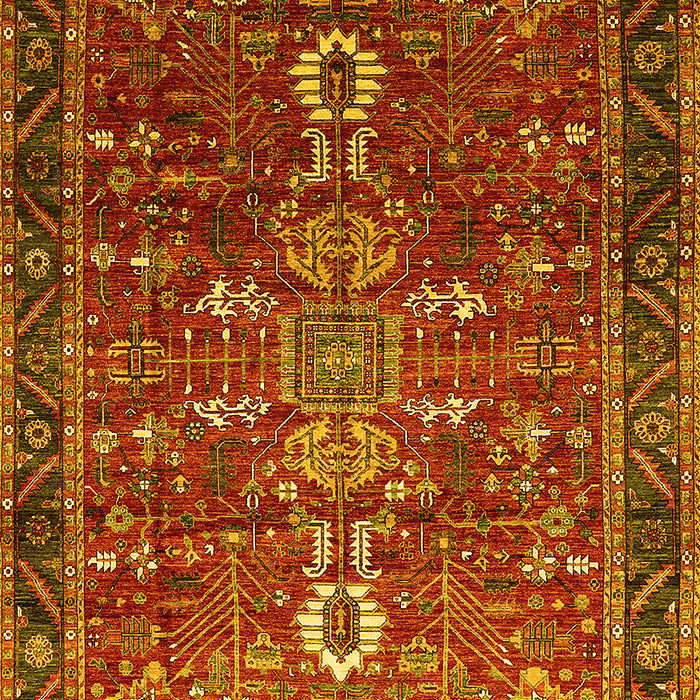 Oriental Yellow Industrial Rug, urb2847yw