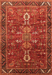 Oriental Orange Industrial Rug, urb2847org